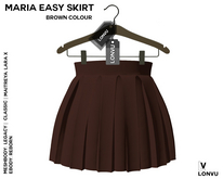 ::LonVu::Maria Easy Skirt Brown
