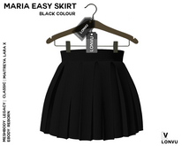::LonVu::Maria Easy Skirt Black