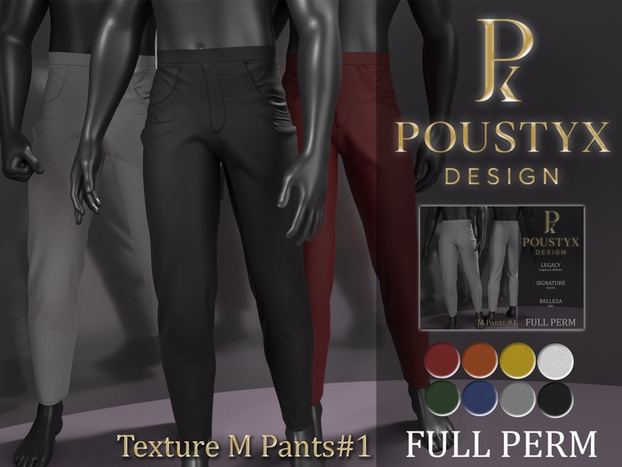 PoustyX - Texture Full Perm - M Pants#1
