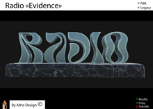  Radio "Evidence" Glass & marble PBR