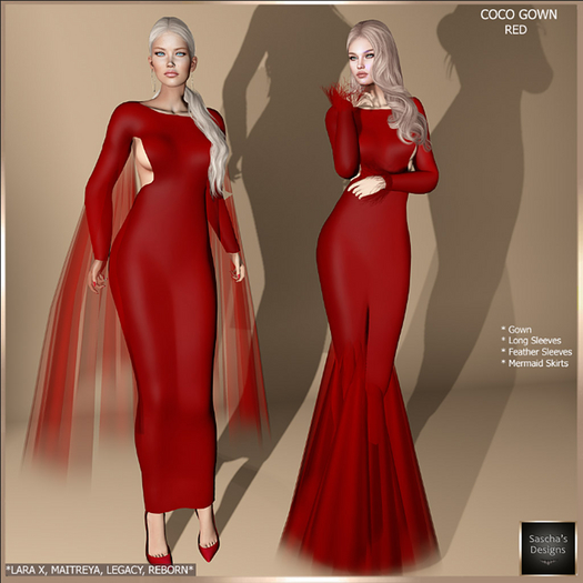 SAS - Coco Red Gown (LaraX & MB)  