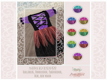 - B.M - Witchy Dress Purple/Red