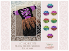- B.M - Witchy Dress Purple/Orange