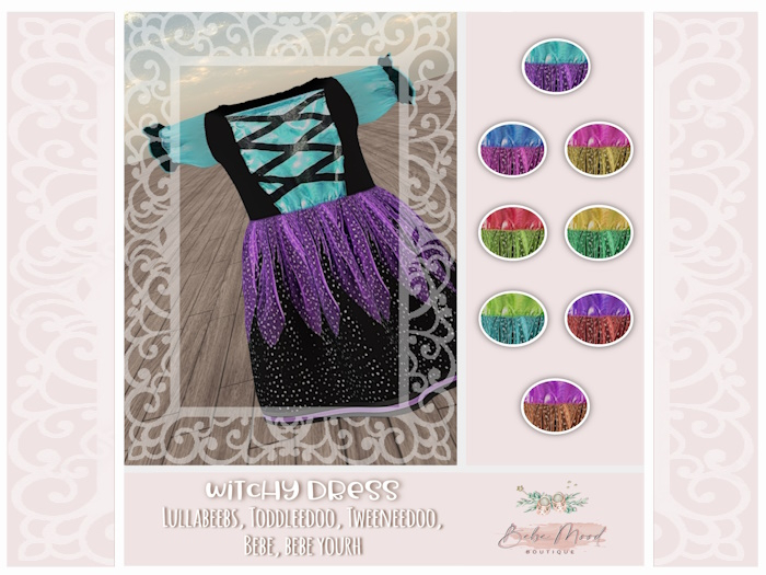 - B.M - Witchy Dress Blue/Purple