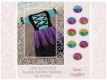 - B.M - Witchy Dress Blue/Purple