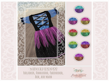 - B.M - Witchy Dress Blue/Pink