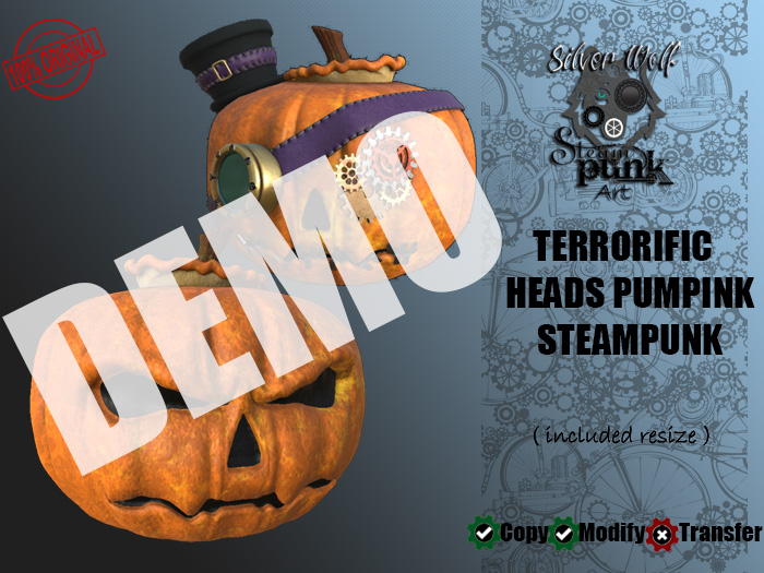 SW - Steampunk and Classic Terrorific Heads Pumpink (Box) DEMO