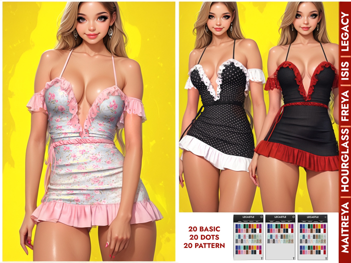 [LECASTLE] Hayden Ruffle Dress - NEW! 2021 2405