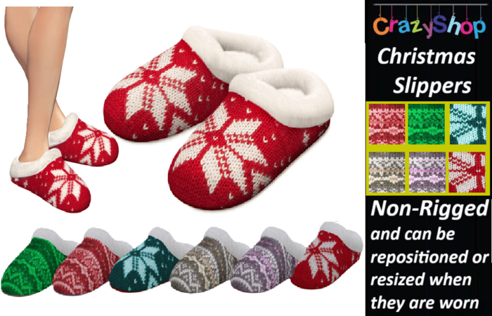 Crazy Christmas Slippers