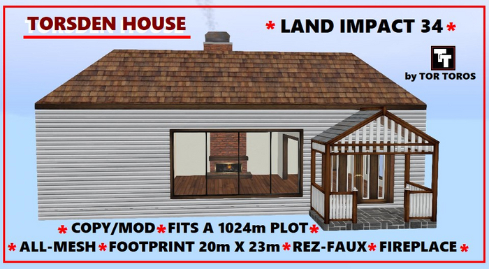 TORSDEN HOUSE (BOXED) LOW PRIM HOUSE