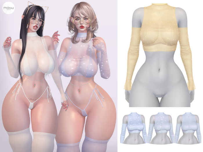 Mossu - Skye Top & Sleeves - Baby Yellow