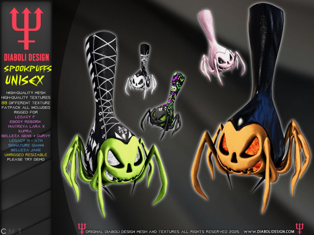 DEMO - DIABOLI DESIGN - SPOOKPUFFS UNISEX