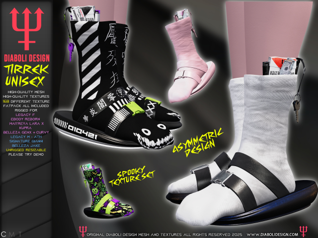 DIABOLI DESIGN - TIRREK SLIPPERS UNISEX