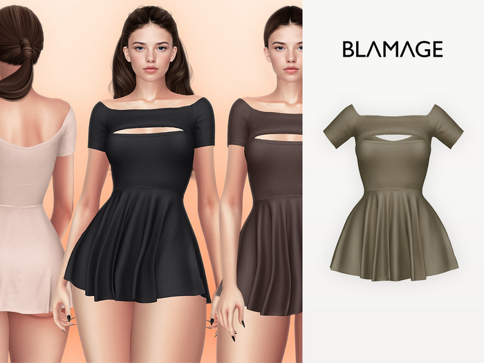 Blamage - Chelsea Mini Dress - Army