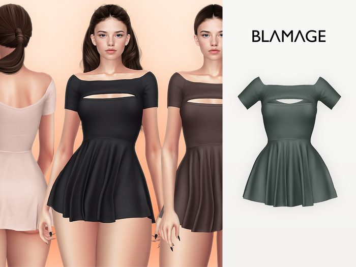 Blamage - Chelsea Mini Dress - Deep Sea