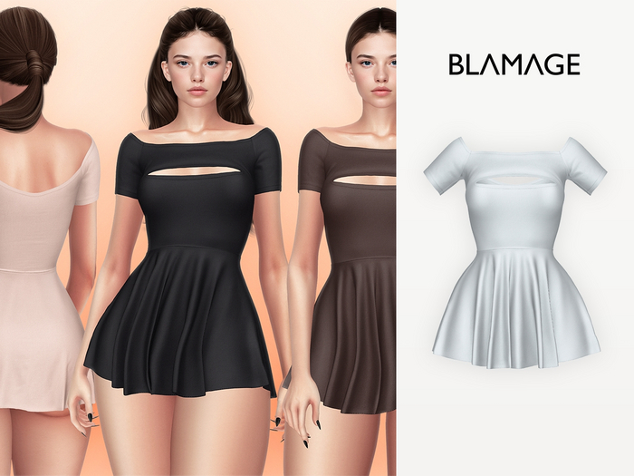 Blamage - Chelsea Mini Dress - Zen Blue