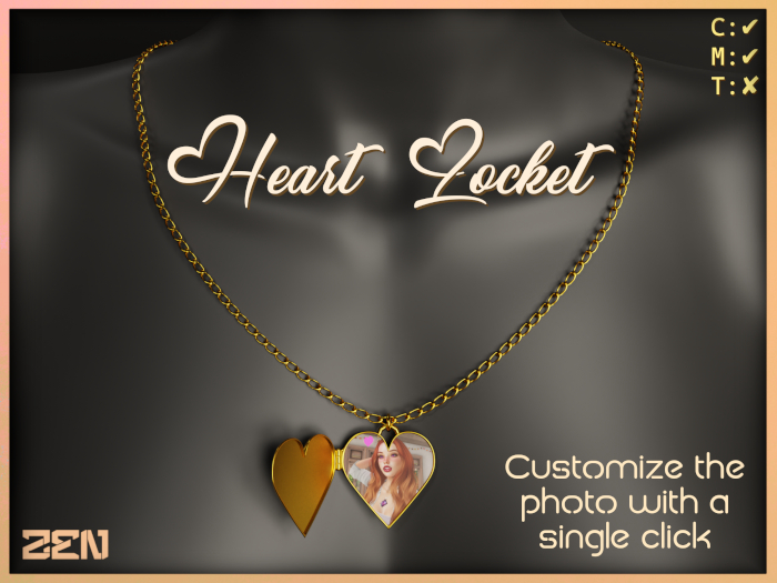 [ZEN] Heart Photo Locket