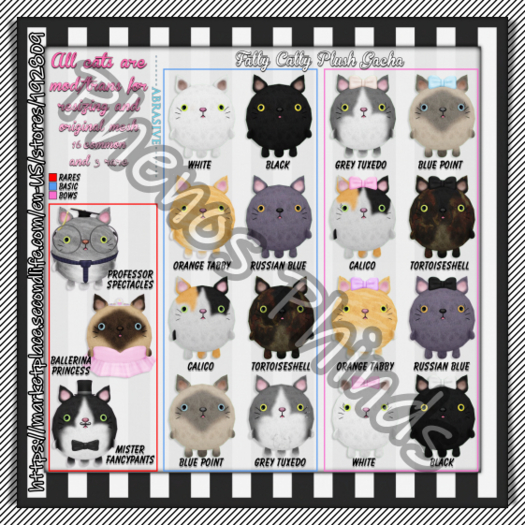 [ abrasive ] Fatty Catty Plush - White (Basic)