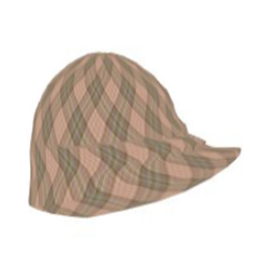 Beige Plaid cap