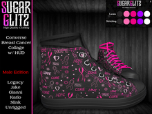 [SugarGlitz] Converse Breast Cancer Collage (Male)