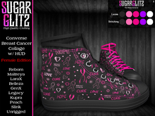 [SugarGlitz] Converse Breast Cancer Collage (Female)