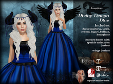Tameless Divine Demon Blue - Halloween Costume goth