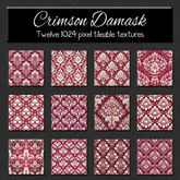 *Wallflowers* Crimson Damask