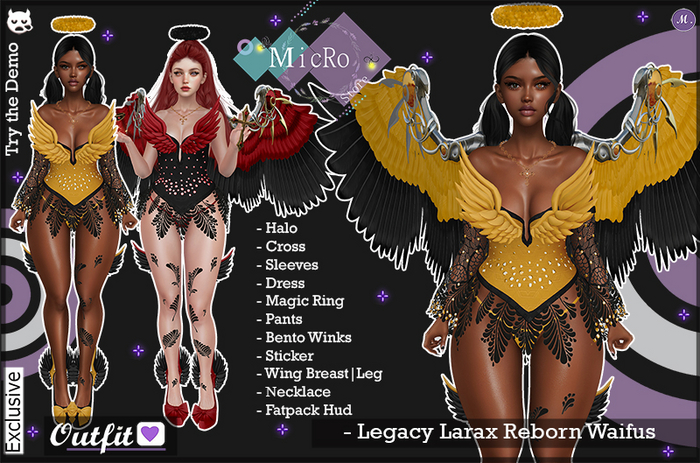 -  MicRo - Outfit Angel Moon Fatpack 