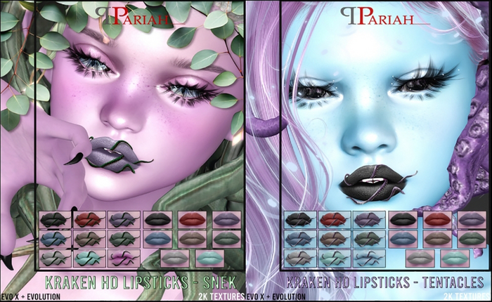 .:.Pariah.:. Kraken HD Lipsticks - Chubby Pack