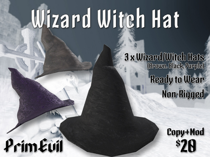 PrimEvil: Wizard Witch Hat