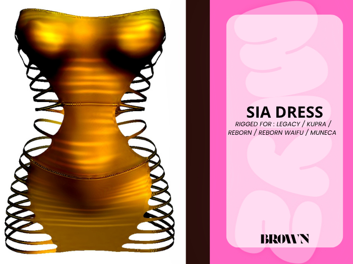 MIYZ*SIA DRESS *brown*{ UNPACKER}