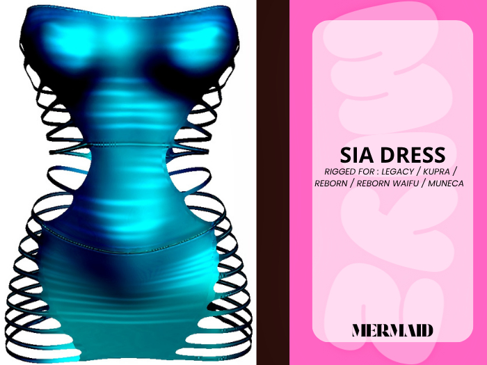 MIYZ*SIA DRESS *mermaid*{ UNPACKER}