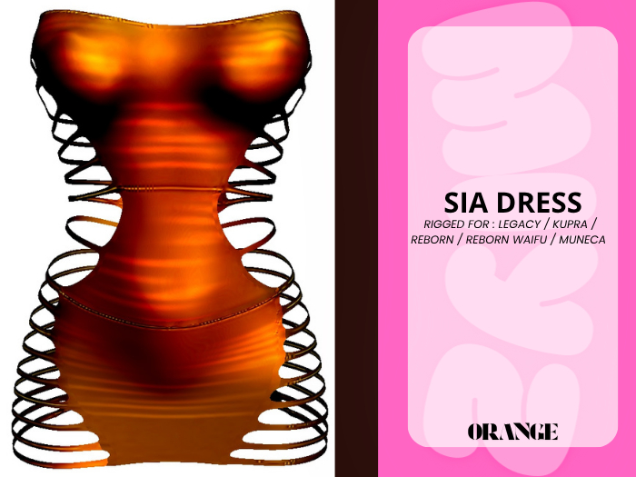 MIYZ*SIA DRESS *orange*{ UNPACKER}