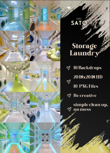 SATO - Storage Laundry backdrops (UNPACK)