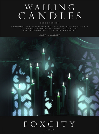FOXCITY. Decor - Wailing Candles