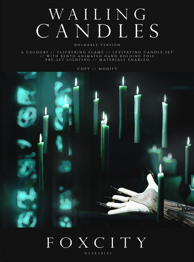 FOXCITY. Wearables - Wailing Candles