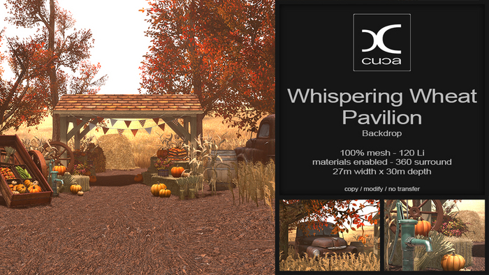 [..::CuCa::..] Whispering Wheat Pavilion Backdrop