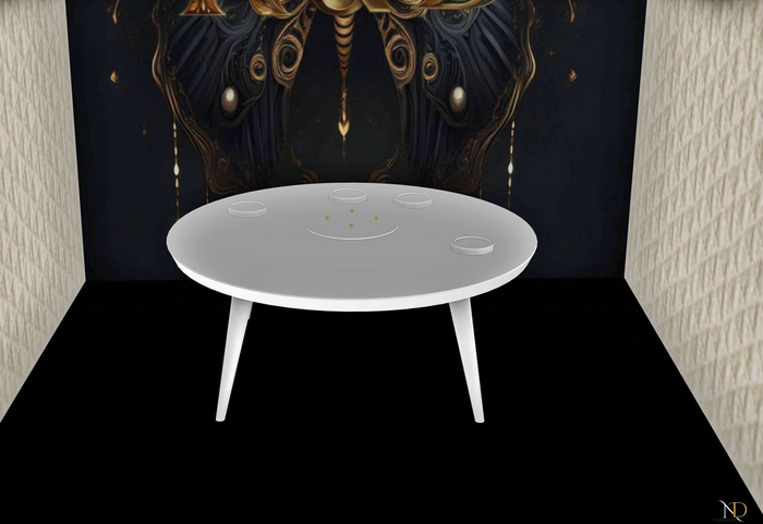 N&D Full perm Round coffee table