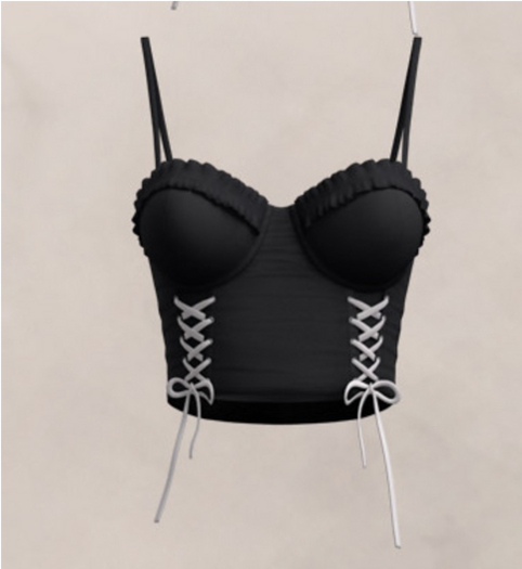 #4 Blueberry - Cocodoll Set - M - Top - Black - RARE