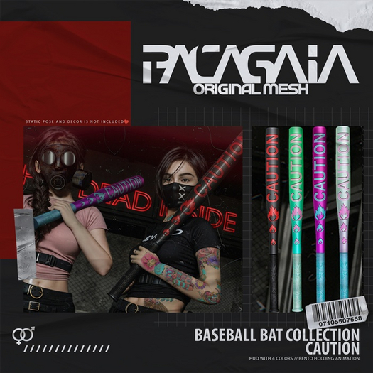 Pacagaia Original - Baseball Bat Collection // Caution