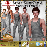 *Goddess* Idros Tank Top & Sweats Oufit - Gray