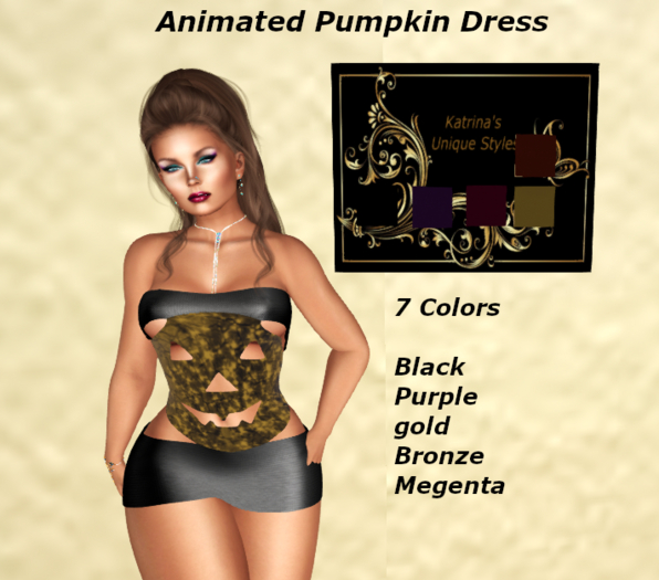 Animated Pumpkin Dress-Add Me