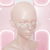 Palette - Naomi Heart Sunglasses [White]