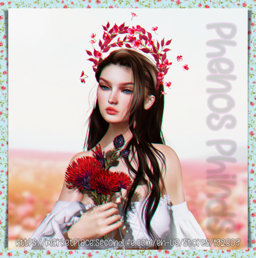 *LODE* Head Accessory - Celtic Bloom [blue]