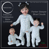 [Bucks & Does] - Parker Sleeper Clouds Blue 