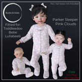 [Bucks & Does] - Parker Sleeper Clouds Pink 