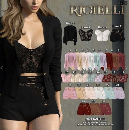 24 Ricielli - Bella Shorts (M.Lara) / Red