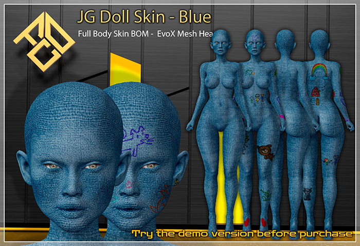 .: [F.C.O.] JG Doll Skin - Blue :.