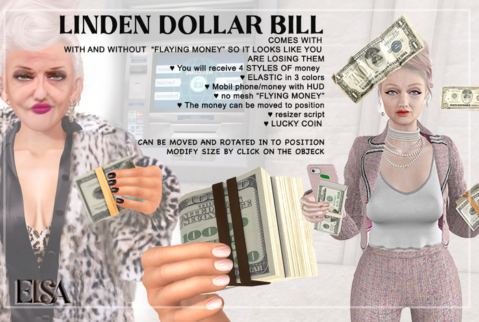 DEMO Elsa DOLLAR BILL-ADD