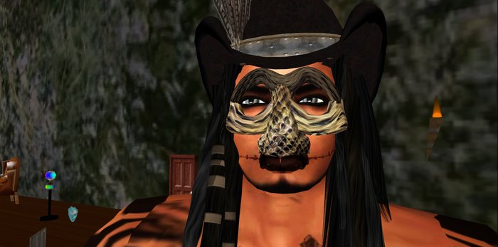 wicked cool skull mask snake skin